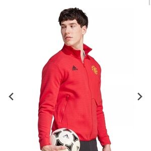 adidas Manchester United Red Anthem Jacket size small